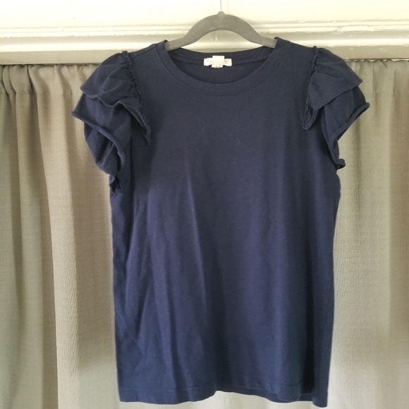 Crewcuts | Ruffle Shoulder T-shirt - Picture 1 of 4